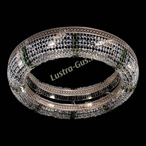 Люстра Венеция Кольцо №8 зеленое в Самаре Гусь Хрустальный