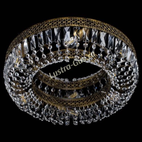 Люстра Венеция Кольцо пластинка под бронзу в Самаре Гусь Хрустальный