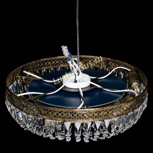 Люстра Венеция Кольцо пластинка под бронзу в Самаре Гусь Хрустальный