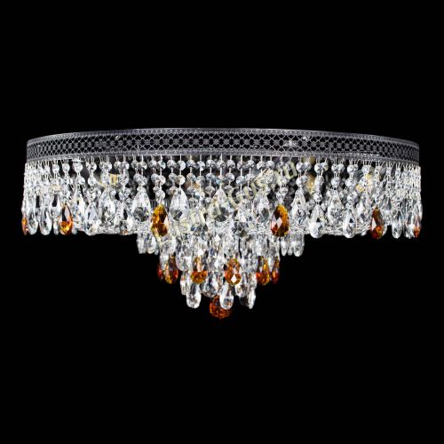 Люстра Венеция Кольцо Черная №8 чайная в Самаре Гусь Хрустальный