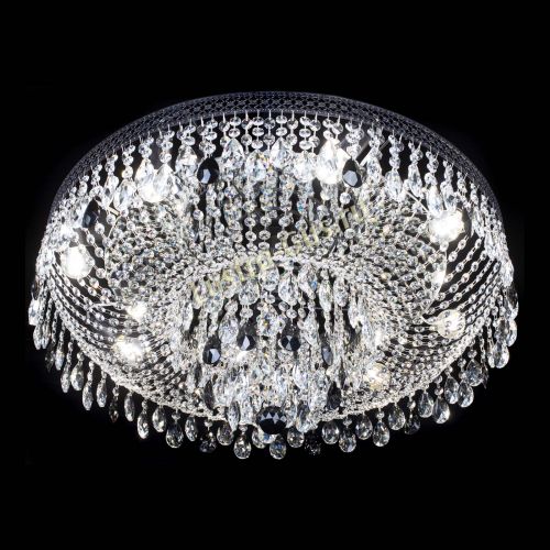 Люстра Венеция Кольцо Черная №8 черная в Самаре Гусь Хрустальный