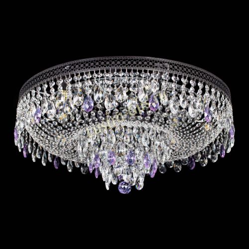 Люстра Венеция Кольцо Черная №8 фиолетовая в Самаре Гусь Хрустальный