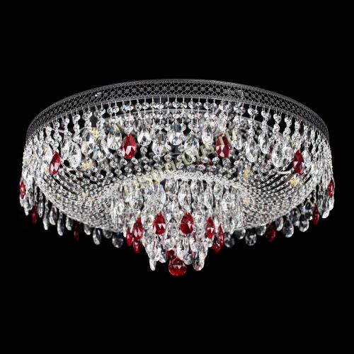 Люстра Венеция Кольцо Черная №8 красная в Самаре Гусь Хрустальный