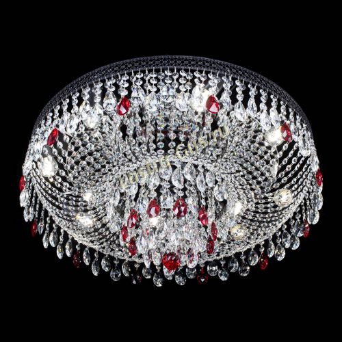 Люстра Венеция Кольцо Черная №8 красная в Самаре Гусь Хрустальный