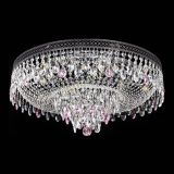 Люстра Венеция Кольцо Черная №8 розовая в Самаре