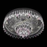 Люстра Венеция Кольцо Черная №8 розовая в Самаре