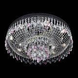 Люстра Венеция Кольцо Черная №8 розовая в Самаре