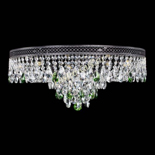 Люстра Венеция Кольцо Черная №8 зеленая в Самаре Люстра Венеция Кольцо Черная №8 зеленая в Самаре