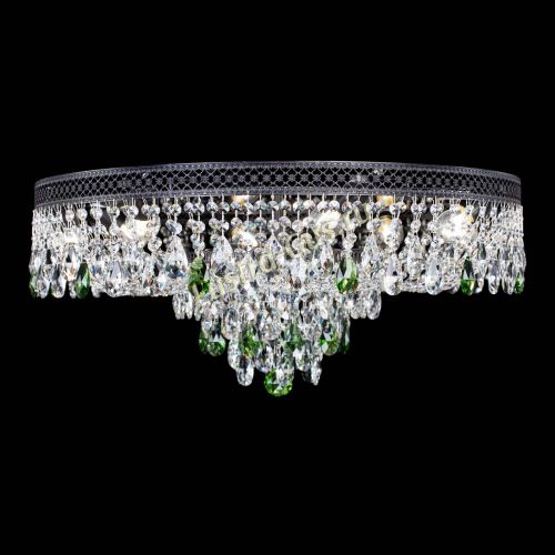 Люстра Венеция Кольцо Черная №8 зеленая в Самаре Гусь Хрустальный