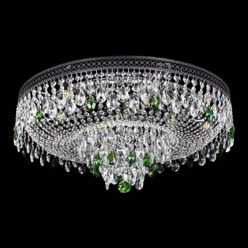 Люстра Венеция Кольцо Черная №8 зеленая в Самаре Гусь Хрустальный