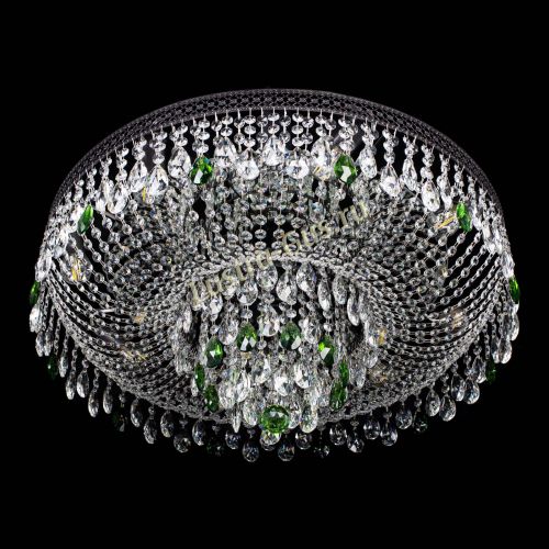 Люстра Венеция Кольцо Черная №8 зеленая в Самаре Гусь Хрустальный