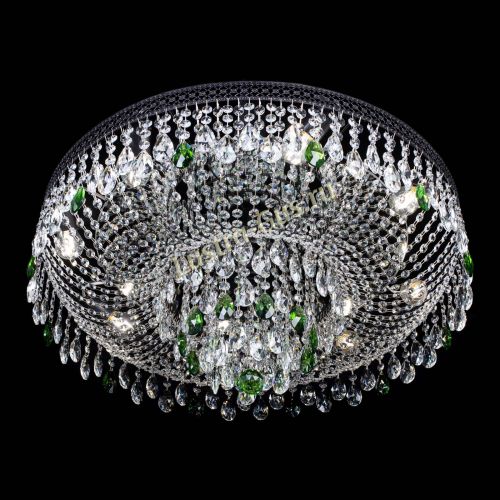 Люстра Венеция Кольцо Черная №8 зеленая в Самаре Гусь Хрустальный