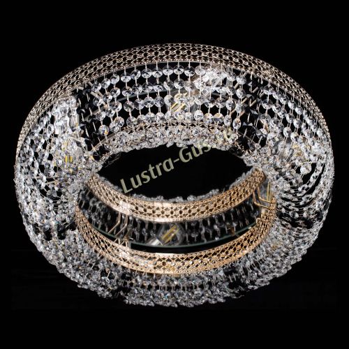 Люстра Венеция Кольцо черная в Самаре Гусь Хрустальный
