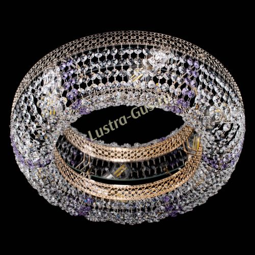 Люстра Венеция Кольцо фиолетовая в Самаре Гусь Хрустальный