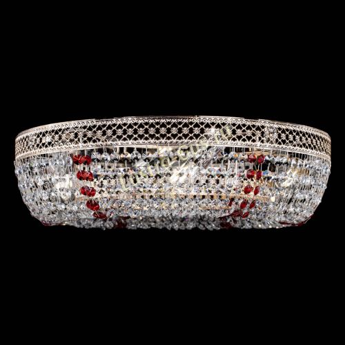 Люстра Венеция Кольцо красная в Самаре Гусь Хрустальный