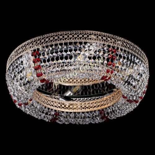 Люстра Венеция Кольцо красная в Самаре Гусь Хрустальный