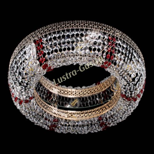 Люстра Венеция Кольцо красная в Самаре Гусь Хрустальный