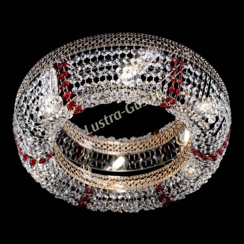 Люстра Венеция Кольцо красная в Самаре Гусь Хрустальный