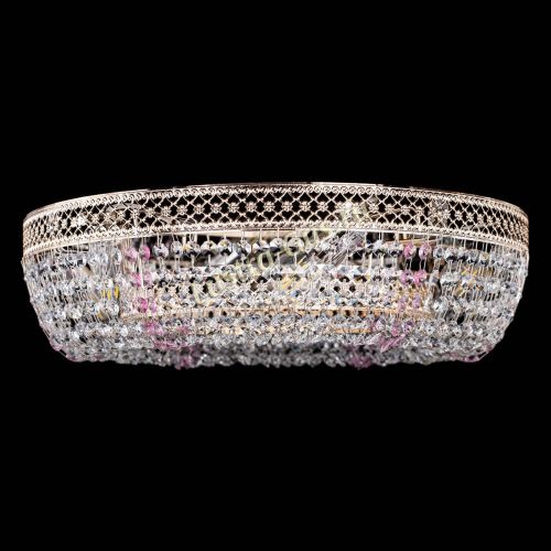 Люстра Венеция Кольцо розовая в Самаре Гусь Хрустальный