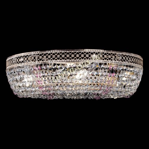 Люстра Венеция Кольцо розовая в Самаре Гусь Хрустальный