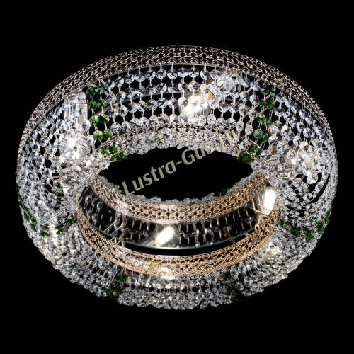 Люстра Венеция Кольцо зеленая в Самаре Гусь Хрустальный