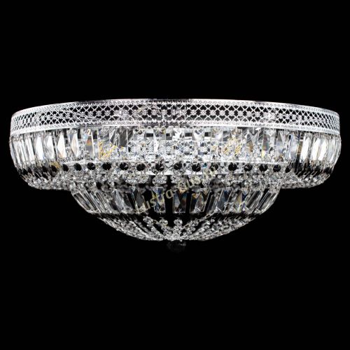 Люстра Венеция Купол пластинка 600 Черная в Самаре Гусь Хрустальный