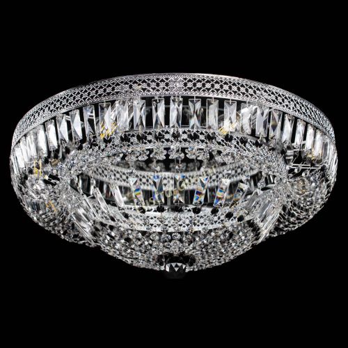 Люстра Венеция Купол пластинка 600 Черная в Самаре Гусь Хрустальный