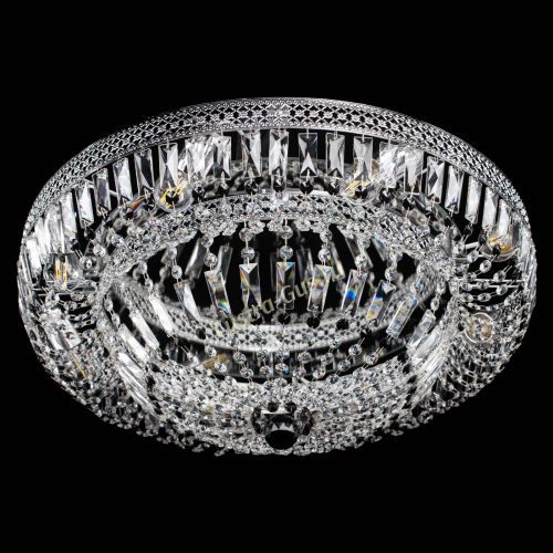 Люстра Венеция Купол пластинка 600 Черная в Самаре Гусь Хрустальный