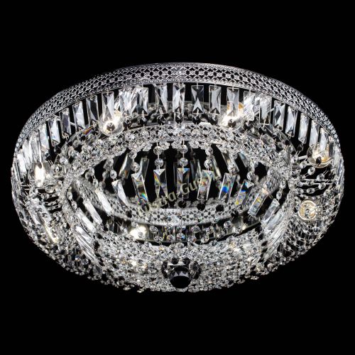 Люстра Венеция Купол пластинка 600 Черная в Самаре Гусь Хрустальный