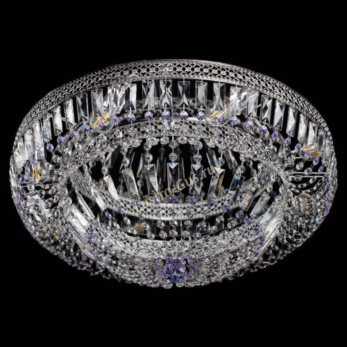 Люстра Венеция Купол пластинка 600 Фиолетовая в Самаре Гусь Хрустальный