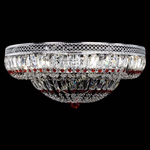 Люстра Венеция Купол пластинка 600 Красная в Самаре Гусь Хрустальный