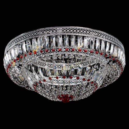 Люстра Венеция Купол пластинка 600 Красная в Самаре Гусь Хрустальный