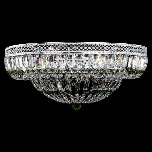 Люстра Венеция Купол пластинка 600 Зеленая в Самаре Гусь Хрустальный