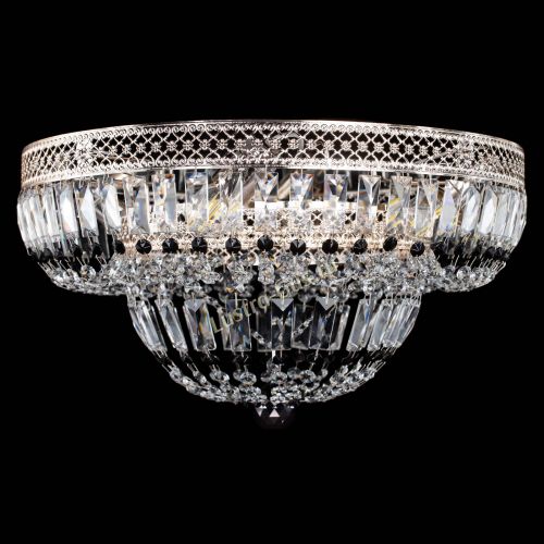 Люстра Венеция Купол пластинка Черная в Самаре Гусь Хрустальный