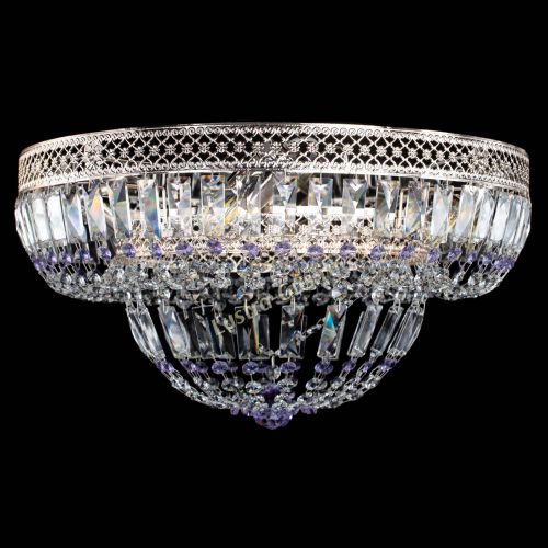 Люстра Венеция Купол пластинка Фиолетовая в Самаре Гусь Хрустальный