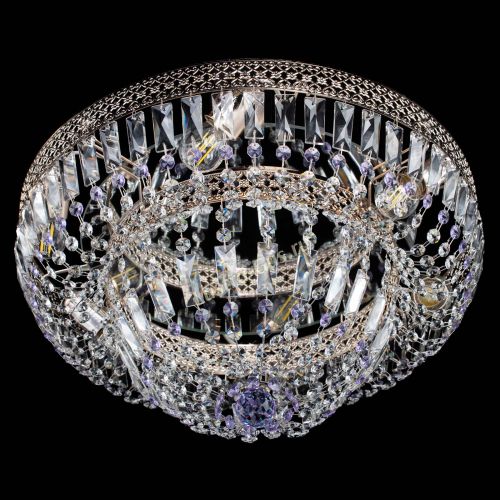 Люстра Венеция Купол пластинка Фиолетовая в Самаре Гусь Хрустальный