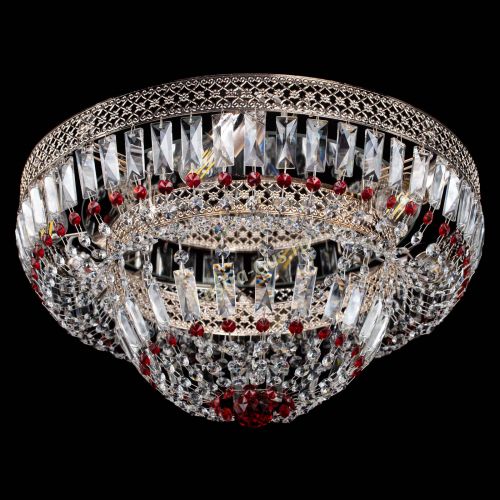 Люстра Венеция Купол пластинка Красная в Самаре Гусь Хрустальный