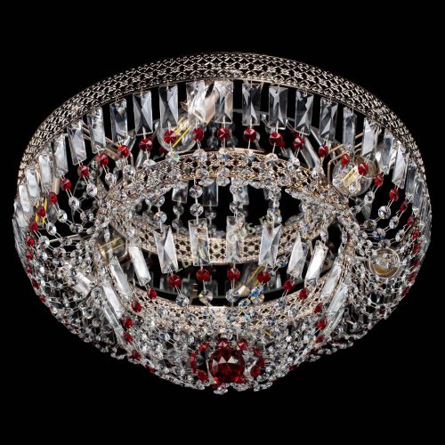 Люстра Венеция Купол пластинка Красная в Самаре Гусь Хрустальный