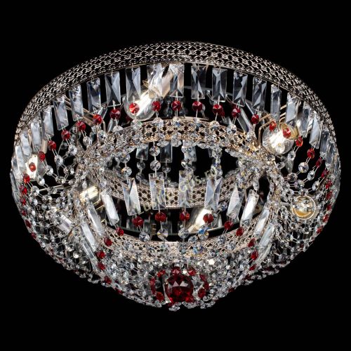 Люстра Венеция Купол пластинка Красная в Самаре Гусь Хрустальный