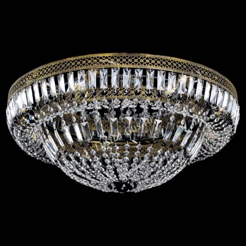 Люстра Венеция Купол пластинка под бронзу Черная в Самаре Гусь Хрустальный