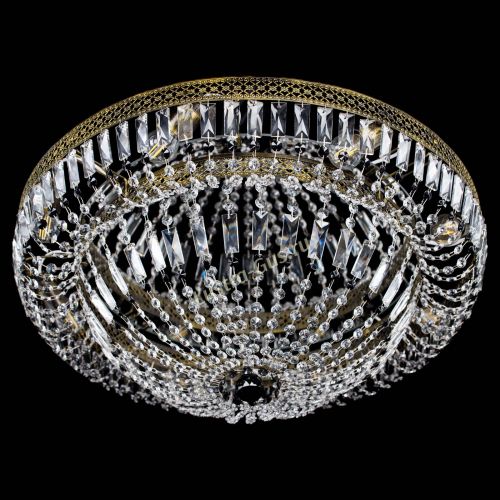 Люстра Венеция Купол пластинка под бронзу Черная в Самаре Гусь Хрустальный