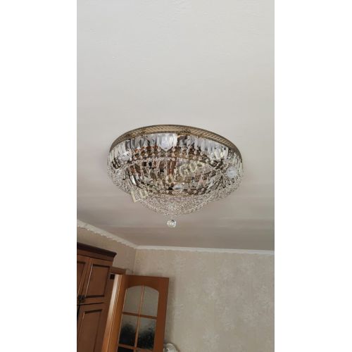 Люстра Венеция Купол пластинка под бронзу в Самаре Гусь Хрустальный