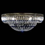 Люстра Венеция Купол пластинка под бронзу Синяя в Самаре