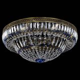 Люстра Венеция Купол пластинка под бронзу Синяя в Самаре