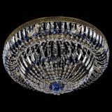 Люстра Венеция Купол пластинка под бронзу Синяя в Самаре