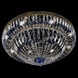 Люстра Венеция Купол пластинка под бронзу Синяя в Самаре