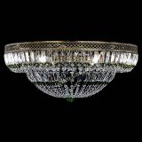 Люстра Венеция Купол пластинка под бронзу Зеленая в Самаре