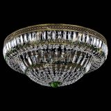 Люстра Венеция Купол пластинка под бронзу Зеленая в Самаре