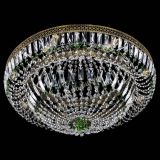 Люстра Венеция Купол пластинка под бронзу Зеленая в Самаре