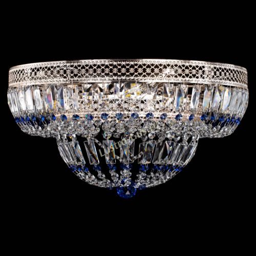 Люстра Венеция Купол пластинка Синяя в Самаре Гусь Хрустальный